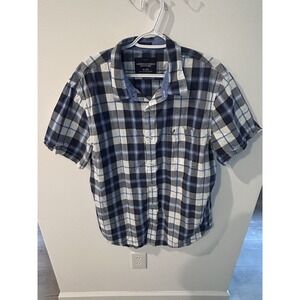 American Eagle Outfitters Vintage Fit  Blue Plaid XXL Button Down